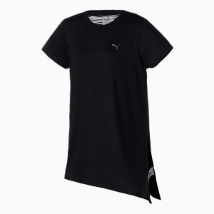 Ropa de Premamá Puma Studio Oversized Training Tee Mujer Negros | 62893-NJRQ