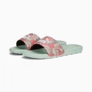 Sandalias Puma Cool Cat 2.0 Flowers Mujer Blancos | 03185-ROWV