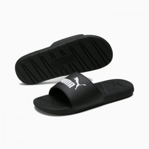 Sandalias Puma Cool Cat 2.0 Mujer Negros Blancos | 51480-ZSQB