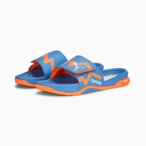 Sandalias Puma Dream Nitro Future Mujer Azules Naranjas Blancos | 70954-PAJL