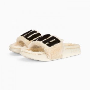 Sandalias Puma Leadcat 2.0 Fuzzs Mujer Negros | 13407-MWFG