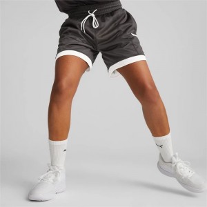 Short Puma Arc-hitect Mesh Basketball Mujer Negros | 29740-BOGX