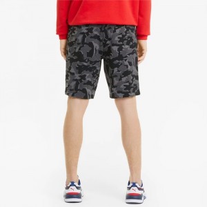 Short Puma Camo Printed Hombre Negros | 32817-QHGE