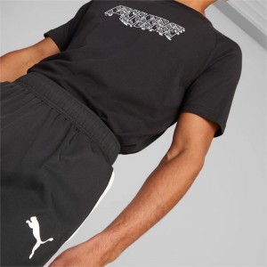 Short Puma DYNA-MIX Woven Hombre Negros | 81905-HVJR