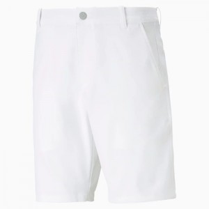 Short Puma Dealer 8" Golf Shorts Hombre Blancos | 14082-KVCH