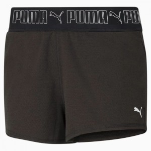 Short Puma Elastic 3" Training Mujer Negros | 09173-NOVF