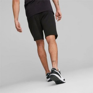 Short Puma Essentials+ Two-Tone Hombre Negros Blancos | 16398-IASU