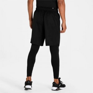 Short Puma Essentials Woven 9" Hombre Negros | 84569-EWUQ