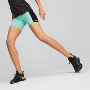Short Puma Fit 5" Tight Training Mujer Negros | 53462-VELJ