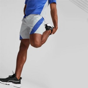 Short Puma Fit 7" Stretch Woven Training Shorts Hombre Plateadas Grises | 56417-HOQD