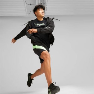 Short Puma PUMA Fit 7" Stretch Woven Training Hombre Negros Verdes Claro | 09132-NAZX