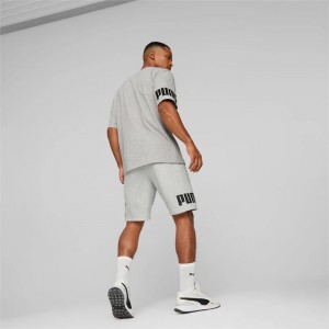 Short Puma PUMA POWER Hombre Grises Claro | 71502-KUNX