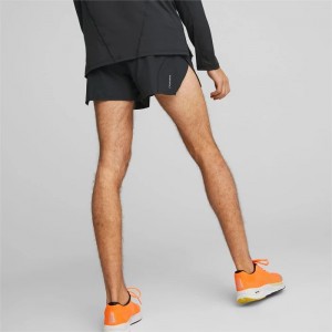 Short Puma RUN ULTRAWEAVE 3" Running Shorts Hombre Negros | 31586-ZFAI