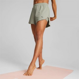 Short Puma Studio Flow Training Mujer Birch Tree | 79162-FGDY