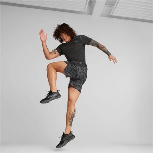 Short Puma Train Concept 7" Woven Shorts Hombre Negros | 92765-IRBC