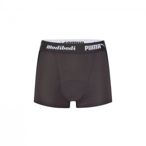 Short Puma x Modibodi Active Boyshort (Moderate-Heavy) Mujer Negros Grises | 38061-IPVZ