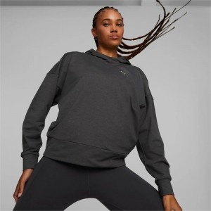 Sudadera con Capucha Puma Cloudspun Training Mujer Negros | 45821-QEVF