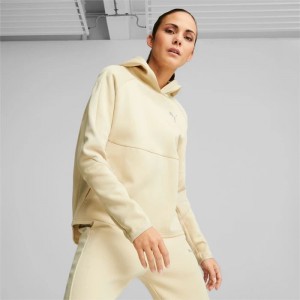 Sudadera con Capucha Puma EVOSTRIPE Mujer Granola | 38719-AZXQ
