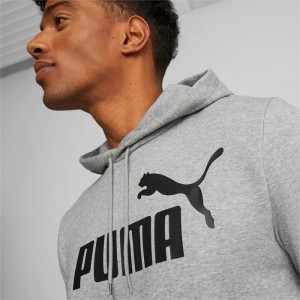 Sudadera con Capucha Puma Essentials Big Logo Hombre Grises | 59631-RGIT