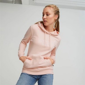 Sudadera con Capucha Puma Essentials+ Mujer Rosas | 75349-LWDE