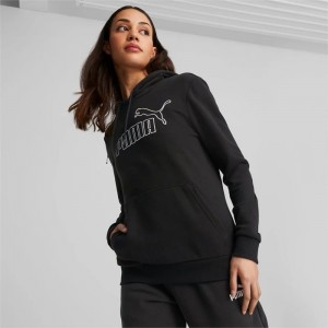 Sudadera con Capucha Puma Essentials+ Mujer Negros | 15396-ZBKY