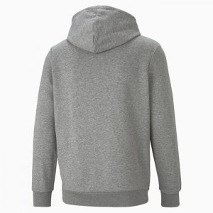 Sudadera con Capucha Puma Essentials+ Two-Tone Big Logo Hombre Grises | 07125-FHPT