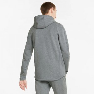 Sudadera con Capucha Puma Evostripe Full-Zip's Hombre Grises | 62981-RSIJ