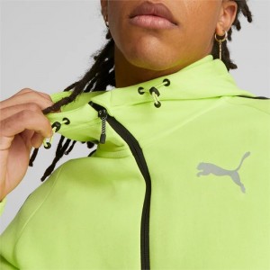 Sudadera con Capucha Puma Evostripe Full-Zip Hombre Verdes Claro | 71062-DNOW
