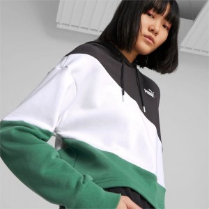 Sudadera con Capucha Puma PUMA POWER Cat Mujer Negros | 52106-XEKW