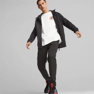 Sudadera con Capucha Puma TECH's Full-Zip Hombre Negros | 31472-ZDAU