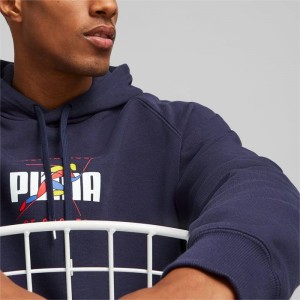 Sudadera con Capucha Puma Track Meet's Hombre Azul Marino | 61728-CRIZ