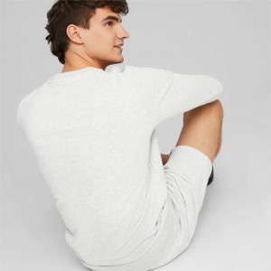 Sudaderas Puma Essentials+ Crew Neck Hombre Grises Claro | 42816-DBSC