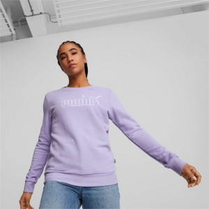 Sudaderas Puma Essentials+ Crew Neck Mujer Morados | 32106-MNDB