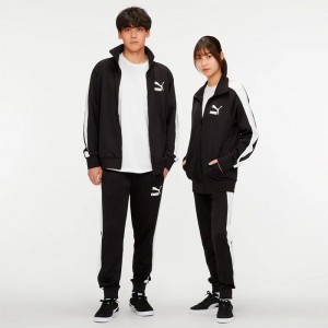Sudaderas Puma Iconic T7 Track Jacket Hombre Negros | 25496-POBU