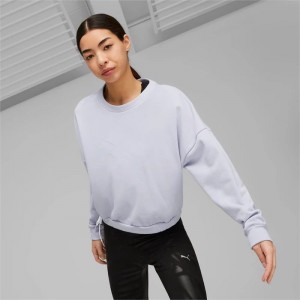 Sudaderas Puma Nova Shine Training Mujer Lavanda | 78324-GVCZ