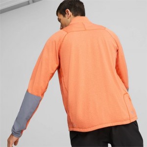 Sudaderas Puma SEASONS rainCELL Trail Running Half-Zip Pullover Hombre Rojos | 25960-KCRB