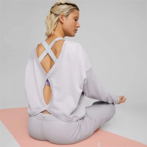 Sudaderas Puma Studio FT Mujer Lavanda | 34217-WASO
