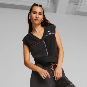 Sudaderas Puma x The Ragged Priest Vest Mujer Negros | 75160-BZTE