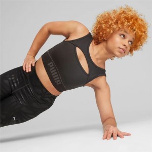 Sujetador Deportivo Puma FormKnit Seamless FSHN Mujer Negros Grises | 16749-IYXJ