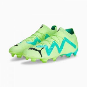 Tacos de Futbol Puma FUTURE ULTIMATE FG/AG Hombre Amarillos Negros | 71940-GDJX