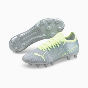 Tacos de Futbol Puma ULTRA 3.4 FG Mujer Plateados Azules | 96450-HYDN