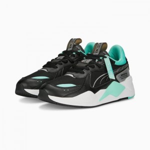 Tenis Automovilismo Puma Mercedes-AMG Petronas RS-X Mujer Negros Verde Menta | 41763-ENOD