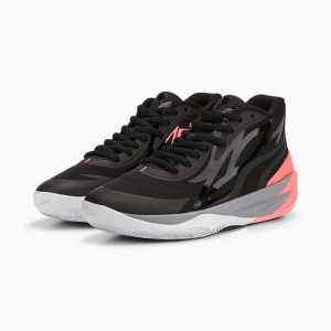 Tenis Basquetbol Puma MB.02 Mujer Negros | 08469-VFSE