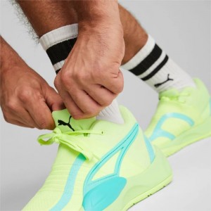 Tenis Basquetbol Puma Rise NITRO Hombre Amarillos | 24601-BZIC