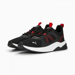 Tenis Puma Anzarun 2.0 Mujer Negros Blancos Rojos | 31027-MNHX