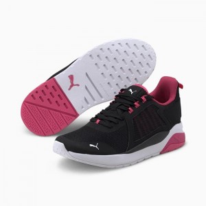 Tenis Puma Anzarun Mujer Negros Rosas Blancos | 31465-AEJU