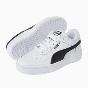 Tenis Puma CA Pro Classic Hombre Blancos Negros | 92387-DMOA