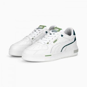 Tenis Puma CA Pro Glitch Leather Hombre Blancos Verdes Grises | 16435-CRJS