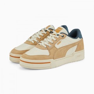 Tenis Puma CA Pro Lux Safari Hombre Beige Naranjas | 82531-DYAW