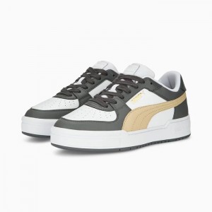Tenis Puma CA Pro Mujer Blancos Grises Oscuro | 75190-NQJS